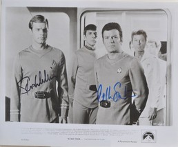 STAR TREK TMP Cast Signed Photo X2 - William Shatner, Stephen Collins  w/coa - £282.50 GBP