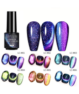 US STOCK Reflective Glitter Flashy Magnetic Gel Polish Soak off UV Nail ... - £4.76 GBP+
