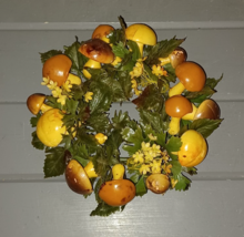 Vintage Mushroom Wreath Candle Ring Plastic Whimsical Fairy Ring Cottage... - $275.62 MXN