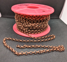 Large One lb Spool Metal Copper Color Necklace Chain Jewelry Arts Crafts... - £16.60 GBP