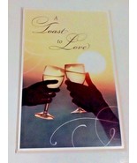 American Greetings Anniversary Card: &quot;A Toast To Love&quot; With Envelope - £5.74 GBP