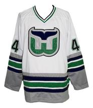 Any Name Number Whalers Retro Hockey Jersey New Sewn White Pronger Any Size image 4