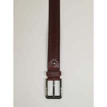 Men's Belt By PICCODER Turkey Genuine Leather Stitched 5021 Brown image 3