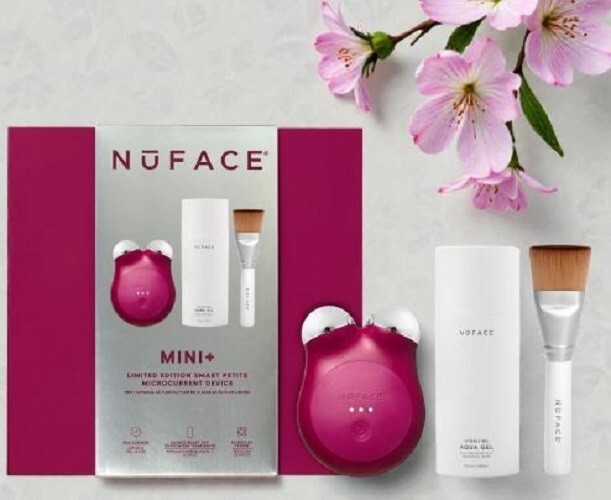 NuFACE MINI+ Smart Petite Facial Microcurrent Device - Velvet Rose VALUE... - $158.90