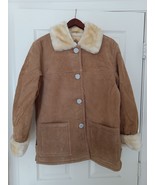 Dennis Basso Ladies Size Small Suede Leather Tan Coat New with Tags - £43.49 GBP