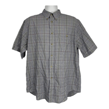 Roundtree &amp; Yorke Men&#39;s Short Sleeved Wrinkle Free Dress Shirt Size Large - £21.98 GBP