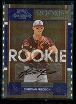 2008 Playoff Contenders Christian Friedrich #68 Autograph Colorado Rockies - $4.94