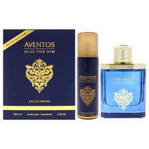 Aventos Blue by Fragrance World for Men - 2 Pc Gift Set 3.4oz EDP Spray,... - $400.37 MXN