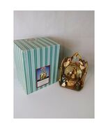 The San Francisco Music Box Co Gold Nativity Waterglobe Plays &quot;Cantique ... - $708.42 MXN