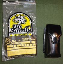 DeSantis BLACK LEATHER DUTY SERVICE CHEMICAL PEPPER SPRAY POUCH HOLSTER ... - €17,33 EUR