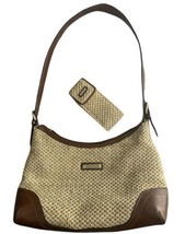 Rosetti Woven Bag Purse Handbag Card Slots Zipper Close Extra Pouch - $16.82