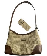 Rosetti Woven Bag Purse Handbag Card Slots Zipper Close Extra Pouch - £13.37 GBP