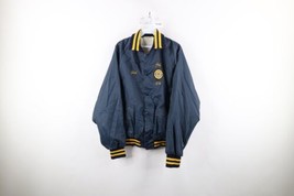 Vtg 70s Mens Large Distressed Chain Stitched American Legion Bomber Jacket USA - £54.34 GBP