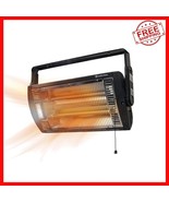 Dual Quartz Electric Space Heater with Safety Grille, 90-Degree Adjustab... - $81.17