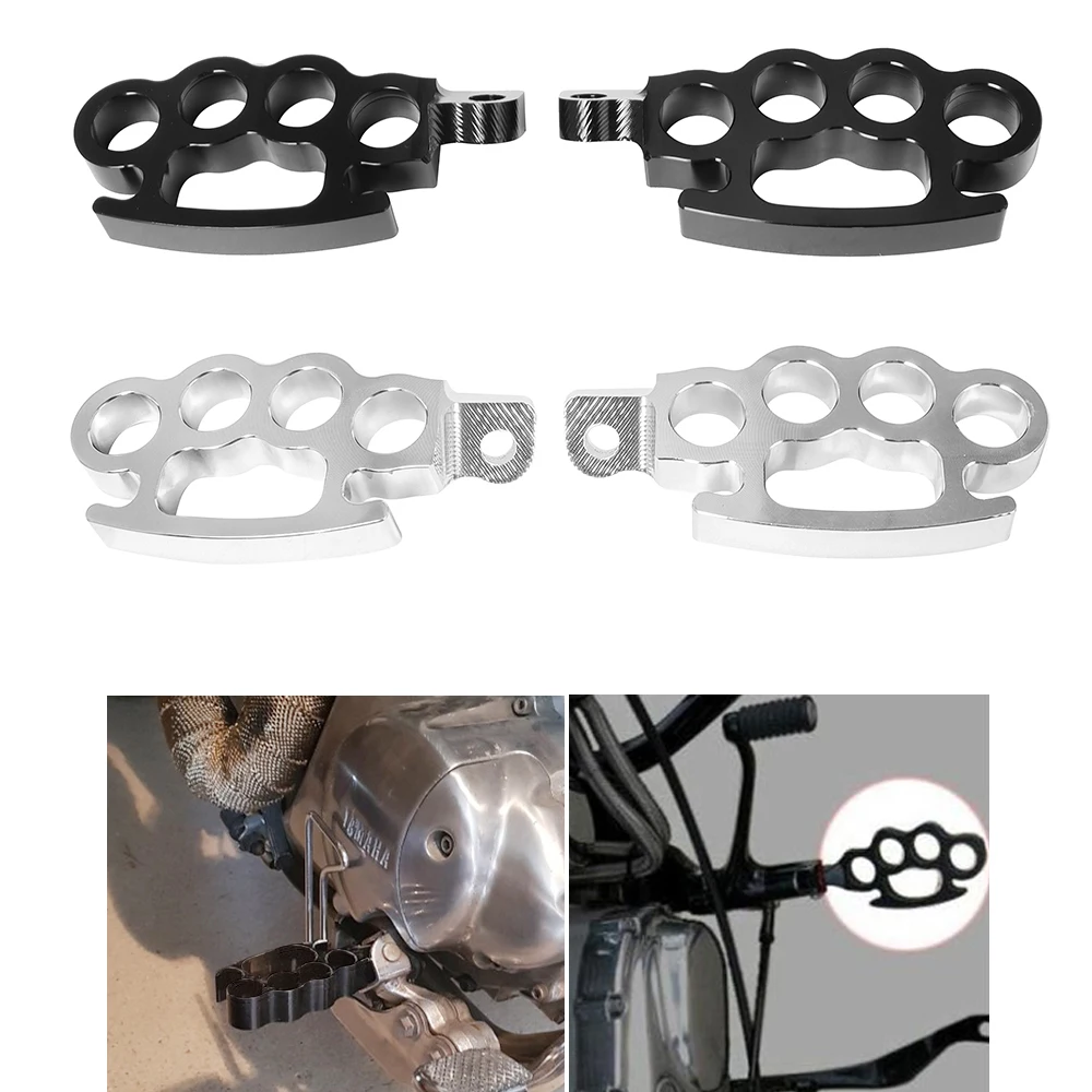 Motorcycle Flying Foot Pegs Footrest Control Footpegs Front Rear Pedals ... - $26.18+