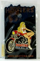 Rock Hill, South Carolina Sc Hooters Blonde Girl On A Red Motorcycle Bike Pin - £11.91 GBP