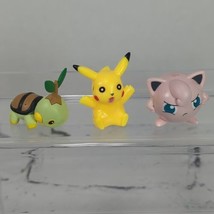 Pokemon Mini Figures Lot of 3 Pikachu Clara Turtwig - £11.82 GBP