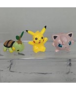 Pokemon Mini Figures Lot of 3 Pikachu Clara Turtwig - £11.82 GBP
