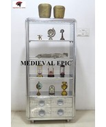 NauticalMart Shelving Designer Aluminum Bookcase With Drawers Art Deco V... - €3.022,01 EUR