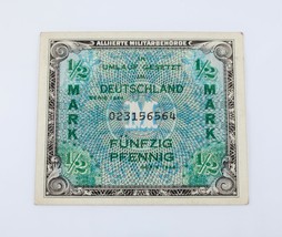 1944 Germany Allied Occupation 1/2 Mark Currency (XF) - $49.58