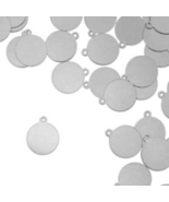 Stamping Blank Circles Tags 12mm Metal Blanks Silver Aluminum Metal 10pcs - $112.71 MXN
