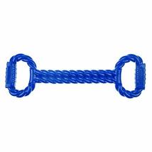 MPP Infinite Tug Dog Toy Braided TPR Texture Tough Rubber Handles 18&quot; Ch... - £15.10 GBP