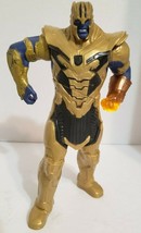 Marvel Avengers Villain Thanos Talking Light Up 8" Figure Toy Hasbro 2017 - $10.67