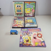 SpongeBob SquarePants Lot Van, Book, 4 DVDs Tide and Seek Truth or Square - £11.83 GBP