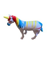 Circus Horse Rainbow Unicorn Zebra Figure Plastic Toy Ankyo Loose Cake Topper - £9.11 GBP