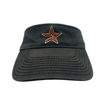 VTG MLB Houston Astros New Era Black Visor Hat Cap Adjustable Strap - £15.98 GBP