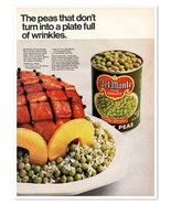 Del Monte Early Garden Peas Side-Dish Recipe Vintage 1968 Full-Page Maga... - £7.58 GBP