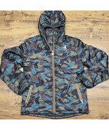 K-WAY Mens Large Camo Reversible Down Hooded Puffer Hard To Find Rare - $1,884.91 MXN