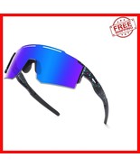 Retro Sea Blue Polarized Sports Sunglasses with UV400 Protection for Out... - $748.45 MXN