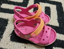 Crocs Crocband Sandals Kids Boys Girls Summer Holiday Beach Strap Shoes ... - £13.07 GBP