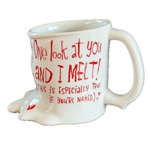 Novelty Hallmark Mug One Look At You And I Melt Shoebox Greetings - $24.74