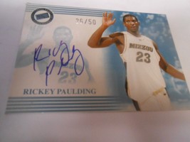 Basketball Card.. -Press Pass Autograph Card RICKEY  SPAULDING Mizzou 2004 - £9.31 GBP