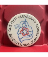 Greater Cleveland Bicentennial Commission Button Pinback Pre Owned Vtg 1... - $12.27 CAD