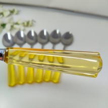 7X Tbsp Yellow Vtg Martha Stewart MSE Stainless Acrylic Flatware Lot Tab... - $24.98