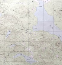 Map Grand Lake Seboeis Maine 1985 Topographic Geo Survey 1:24000 27 x 22&quot; TOPO6 - £35.39 GBP