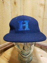 Harder Mechanical Contractors  Adjustable  Ball Cap Made In USA Wool Blue 1995 - £23.26 GBP