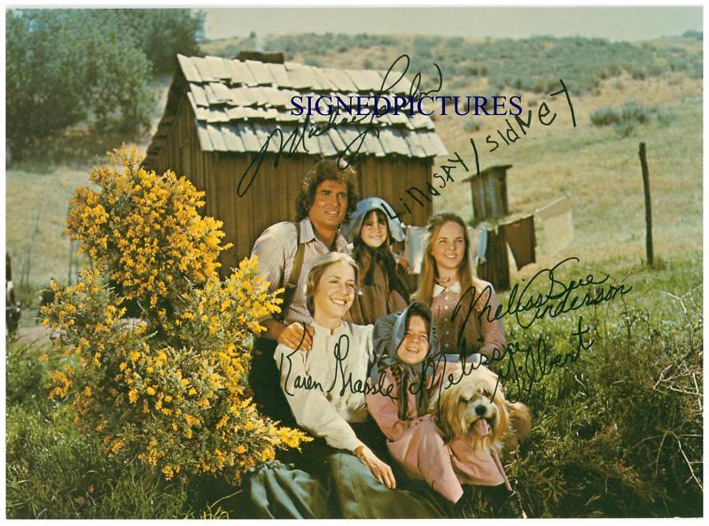 THE LITTLE HOUSE ON THE PRAIRIE 6 CAST AUTOGRAPHED RP PHOTO MELISSA SUE GILBERT - $17.99