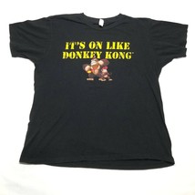 Donkey Kong Country Returns It&#39;s On Like Donkey Kong T Tee Shirt Mens L Black - £36.54 GBP