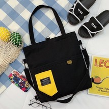 Simple Women Package Print Cute Canvas Bag Handbags Japanese Literary Shoulder B - £17.18 GBP