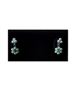 Franklin Mint Jacqueline Kennedy Pearl Earrings with Tiny Stone - $8.91