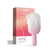 Bite Me Sucking, Tapping &amp; Vibrating Cream Pop Stimulator  - $74.90