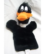 VINTAGE 24K WB Looney Tunes DAFFY DUCK HAND PUPPET 10&quot; Plush Stuffed Ani... - $19.80