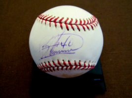 BARTOLO COLON 2005 CY A/S INDIANS YANKEES METS SIGNED AUTO OAL USED BASE... - £89.36 GBP