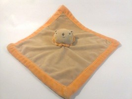 Tiddliwinks Baby Blanket Noah&#39;s Ark Lion Plush Boy Girl Orange Brown 13&quot; x 13&quot;  - £14.16 GBP