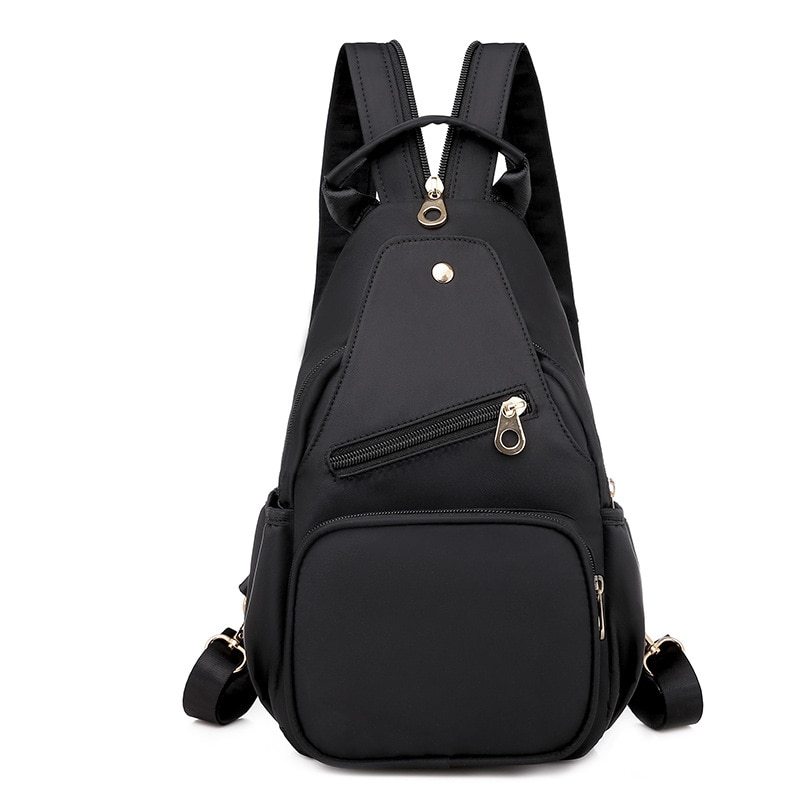 Women Backpack Sports Mini Backpafor Women Girls Korean Fashion Small Bag Black  - £23.73 GBP