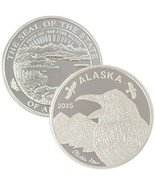 Alaska Mint Official 2025 State Medallion Silver Medallion Proof 1 Oz - $125.28